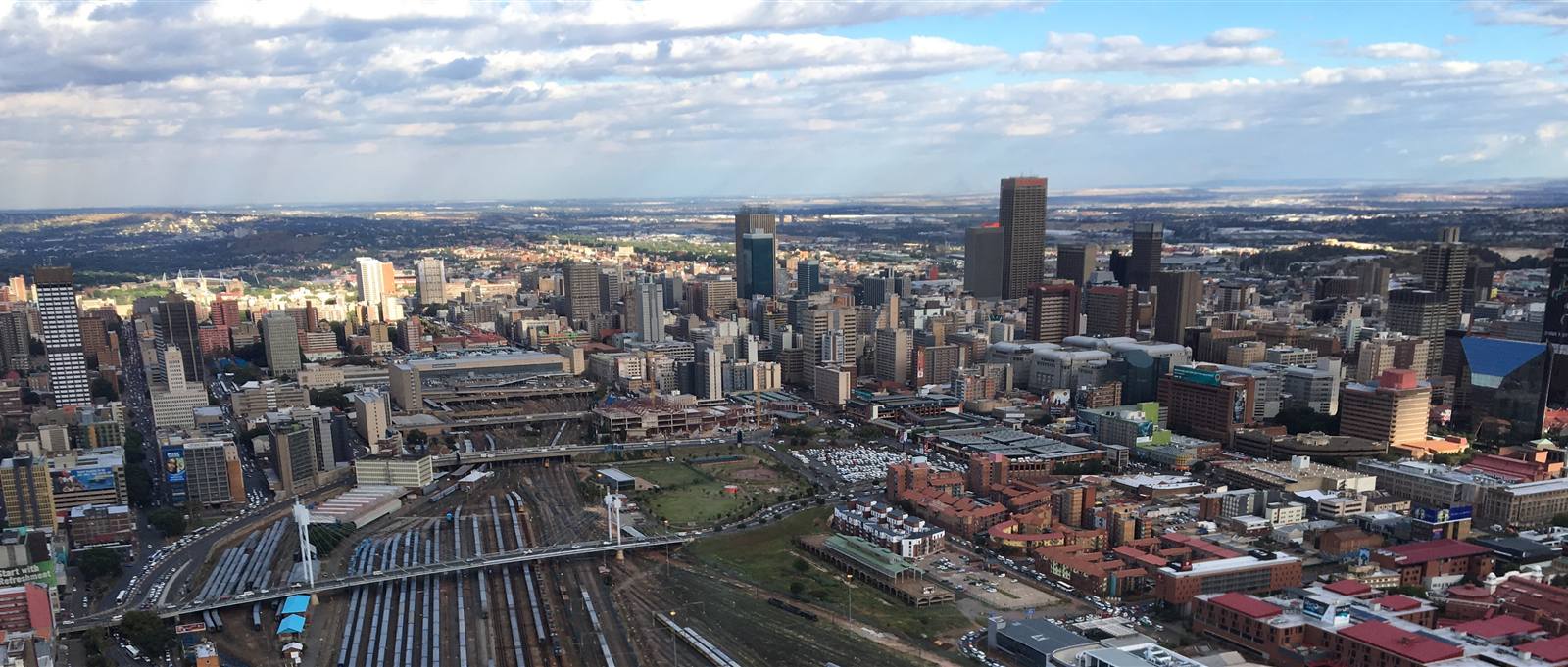 The Johannesburg city skyline